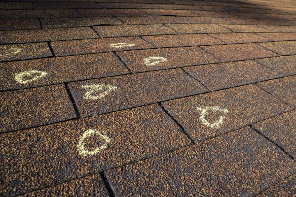 Hail Damage Roof Inspection in Wheaton